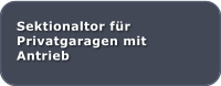 Sektionaltor fr Privatgaragen mit Antrieb